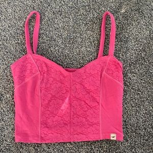 Hollister XS Pink Crop Too